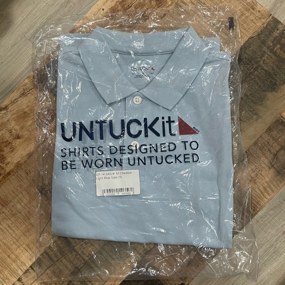 New Untuckit Boys Short Sleeve Polo